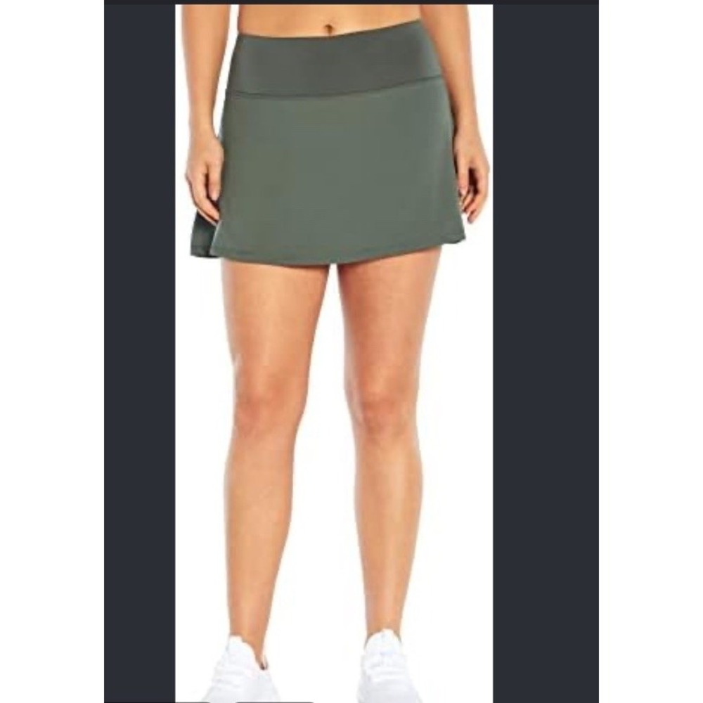 New Marika Carla Skort Active Wear Quick Dry Stretch Balsam Green Pocket XL